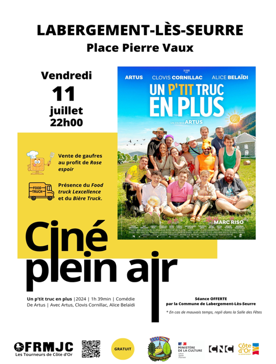 Ciné plein air 2025 "Un ptit truc en plus" 